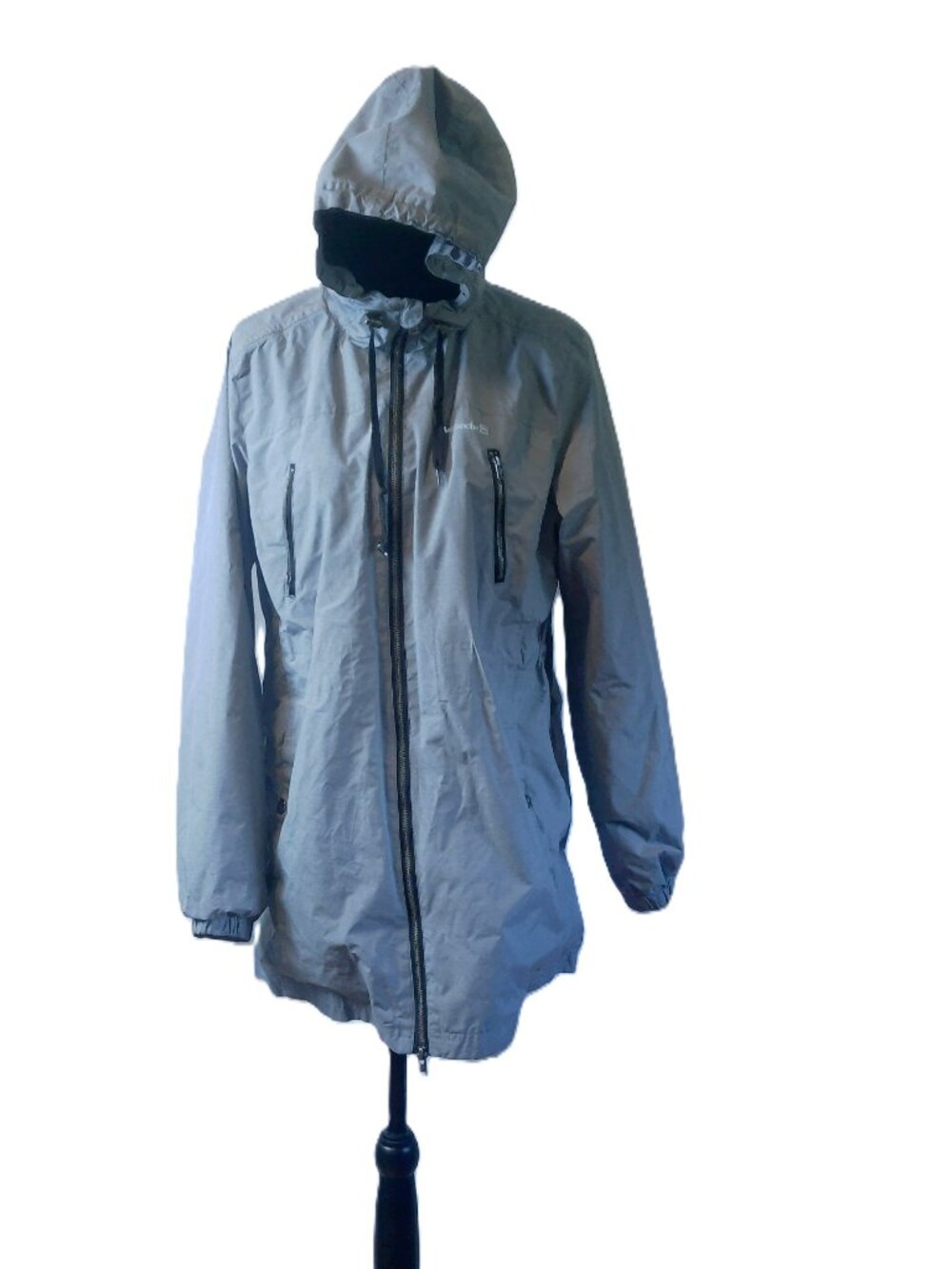 Avalanche Outdoor Supply Co. Women's Full-Zip Rain Jacket Hooded Parka Gray